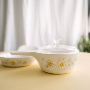 Set of 2 Vintage Wildflower Corning Ware Small Casserole Dishes